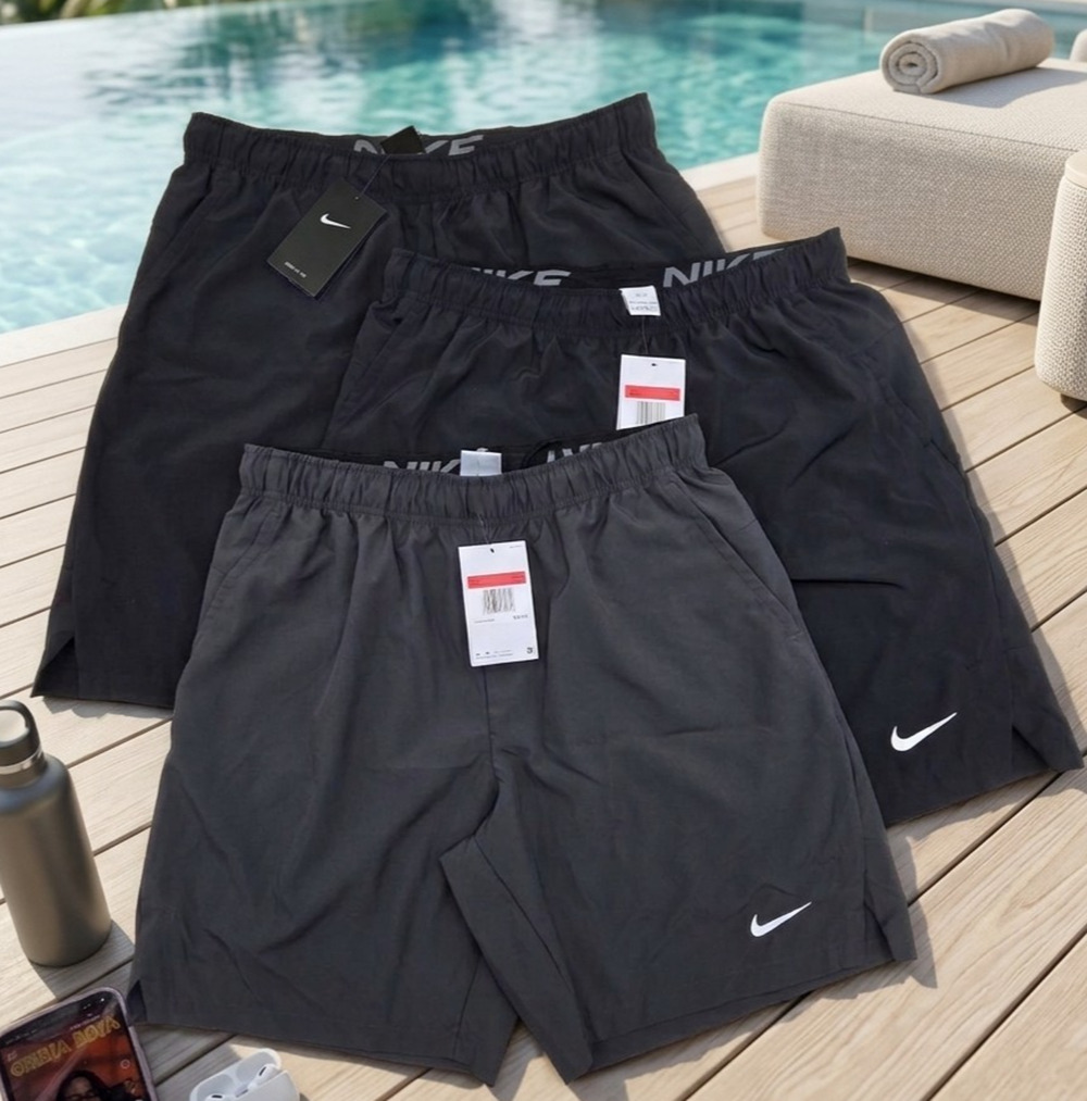 Lot 3 Nike Shorts Dri-FIT Mens L Moisture Wicking NWT Elastic Waist Drawstring